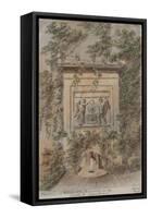 Parisian Fountains-Jean-Marie Amelin-Framed Stretched Canvas