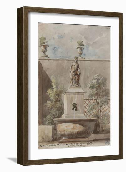 Parisian Fountains-Jean-Marie Amelin-Framed Giclee Print