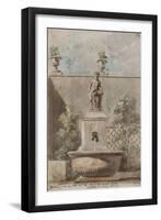 Parisian Fountains-Jean-Marie Amelin-Framed Giclee Print