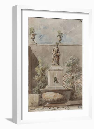 Parisian Fountains-Jean-Marie Amelin-Framed Giclee Print