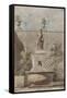 Parisian Fountains-Jean-Marie Amelin-Framed Stretched Canvas