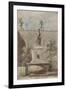 Parisian Fountains-Jean-Marie Amelin-Framed Giclee Print