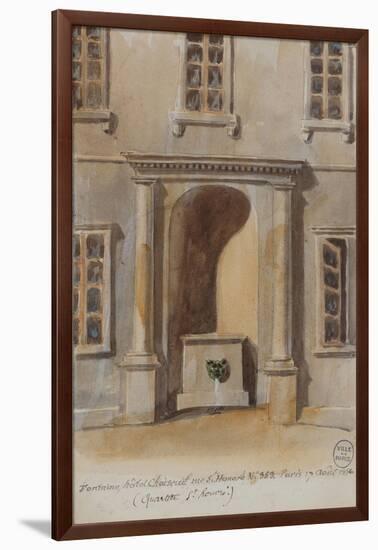 Parisian Fountains-Jean-Marie Amelin-Framed Giclee Print