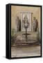 Parisian Fountains-Jean-Marie Amelin-Framed Stretched Canvas