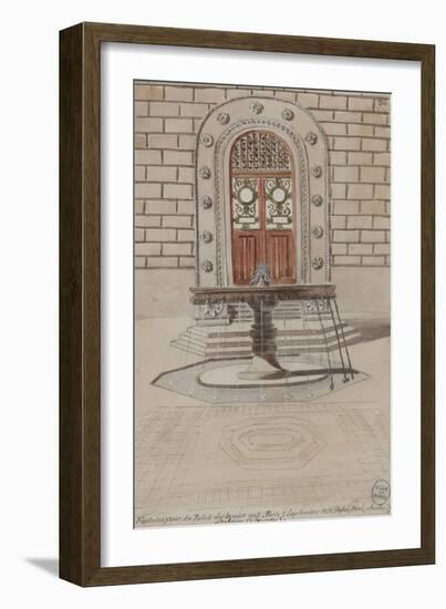 Parisian Fountains-Jean-Marie Amelin-Framed Giclee Print