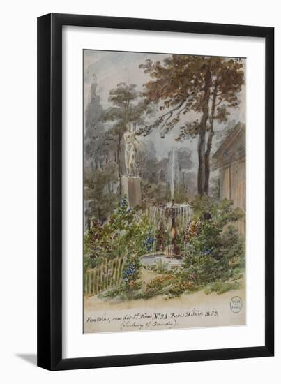 Parisian Fountains-Jean-Marie Amelin-Framed Giclee Print