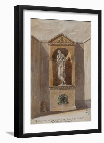 Parisian Fountains-Jean-Marie Amelin-Framed Giclee Print