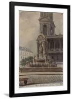 Parisian Fountains-Jean-Marie Amelin-Framed Giclee Print