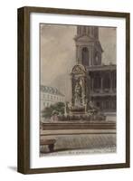 Parisian Fountains-Jean-Marie Amelin-Framed Giclee Print