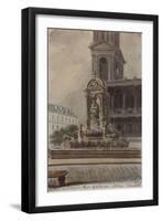 Parisian Fountains-Jean-Marie Amelin-Framed Giclee Print