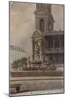 Parisian Fountains-Jean-Marie Amelin-Mounted Giclee Print