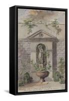 Parisian Fountains-Jean-Marie Amelin-Framed Stretched Canvas