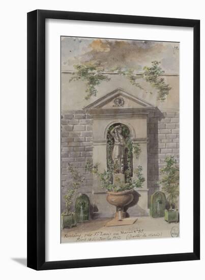 Parisian Fountains-Jean-Marie Amelin-Framed Giclee Print