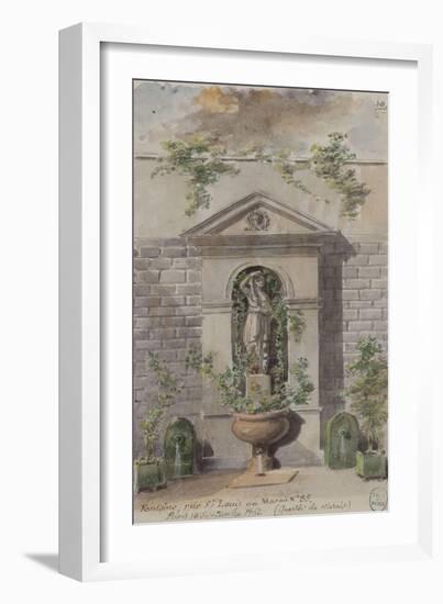 Parisian Fountains-Jean-Marie Amelin-Framed Giclee Print