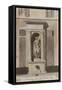 Parisian Fountains-Jean-Marie Amelin-Framed Stretched Canvas