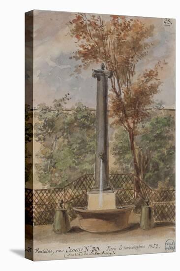 Parisian Fountains-Jean-Marie Amelin-Stretched Canvas