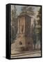 Parisian Fountains-Jean-Marie Amelin-Framed Stretched Canvas