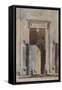 Parisian Fountains-Jean-Marie Amelin-Framed Stretched Canvas