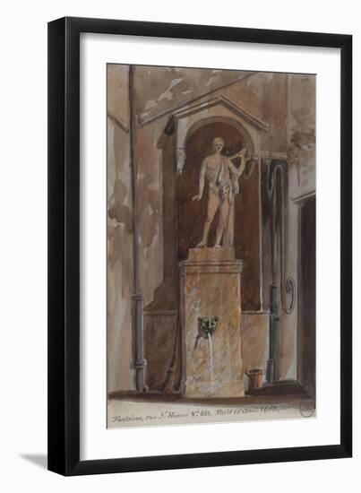 Parisian Fountains-Jean-Marie Amelin-Framed Giclee Print