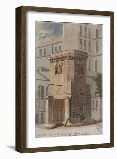 Parisian Fountains-Jean-Marie Amelin-Framed Giclee Print