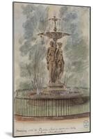 Parisian Fountains-Jean-Marie Amelin-Mounted Giclee Print