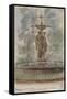 Parisian Fountains-Jean-Marie Amelin-Framed Stretched Canvas