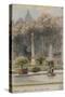 Parisian Fountains-Jean-Marie Amelin-Stretched Canvas