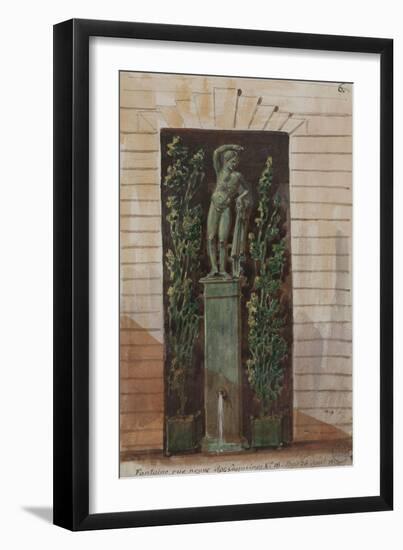 Parisian Fountains-Jean-Marie Amelin-Framed Giclee Print