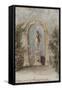 Parisian Fountains-Jean-Marie Amelin-Framed Stretched Canvas