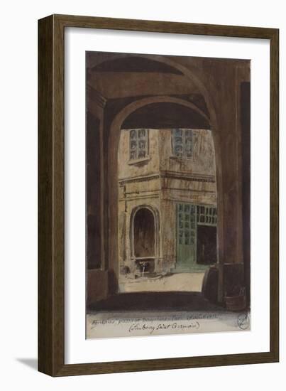 Parisian Fountains-Jean-Marie Amelin-Framed Giclee Print