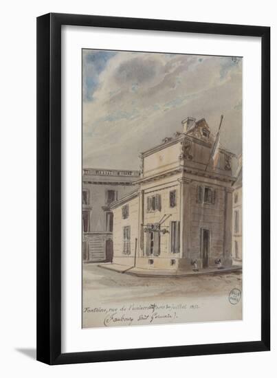 Parisian Fountains-Jean-Marie Amelin-Framed Giclee Print