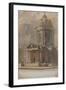 Parisian Fountains-Jean-Marie Amelin-Framed Giclee Print