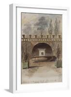 Parisian Fountains-Jean-Marie Amelin-Framed Giclee Print