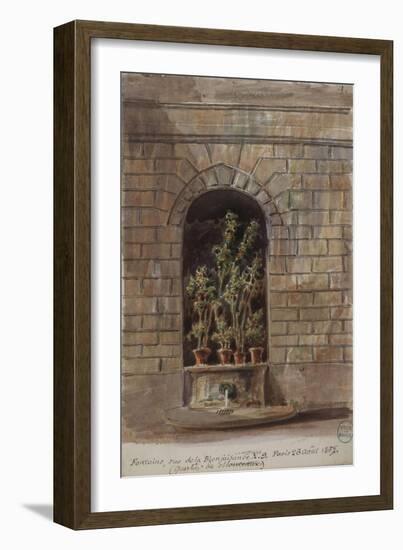 Parisian Fountains-Jean-Marie Amelin-Framed Giclee Print