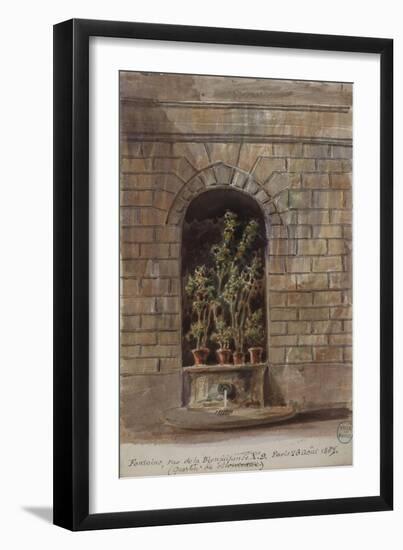 Parisian Fountains-Jean-Marie Amelin-Framed Giclee Print