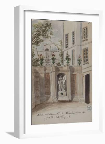 Parisian Fountains-Jean-Marie Amelin-Framed Giclee Print