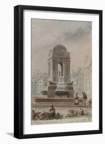 Parisian Fountains-Jean-Marie Amelin-Framed Giclee Print