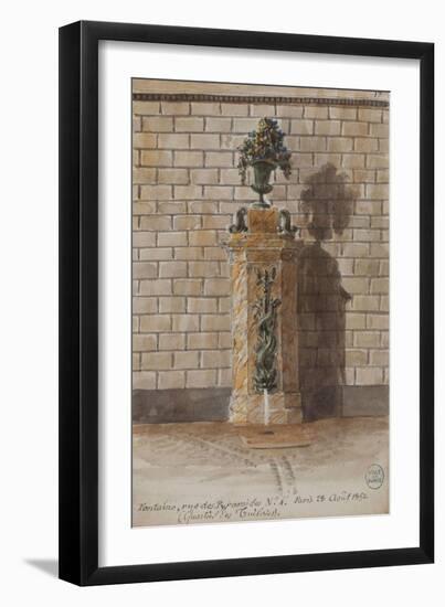 Parisian Fountains-Jean-Marie Amelin-Framed Giclee Print