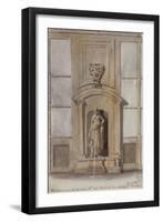 Parisian Fountains-Jean-Marie Amelin-Framed Giclee Print