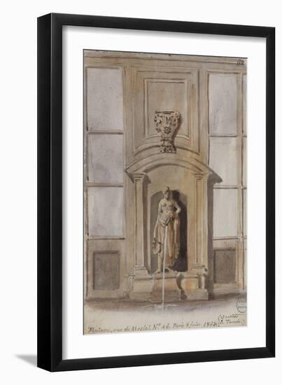 Parisian Fountains-Jean-Marie Amelin-Framed Giclee Print