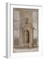 Parisian Fountains-Jean-Marie Amelin-Framed Giclee Print