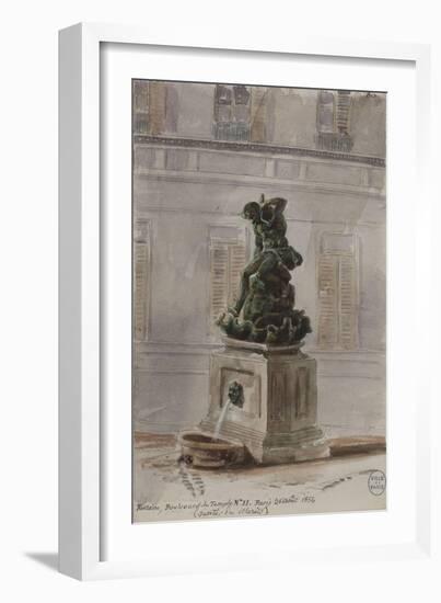 Parisian Fountains-Jean-Marie Amelin-Framed Giclee Print