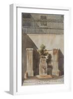 Parisian Fountains-Jean-Marie Amelin-Framed Giclee Print