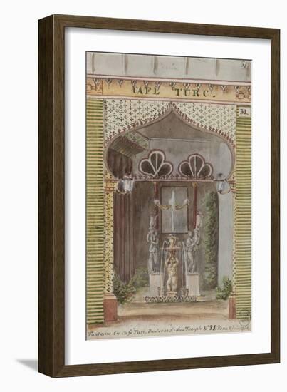 Parisian Fountains-Jean-Marie Amelin-Framed Giclee Print