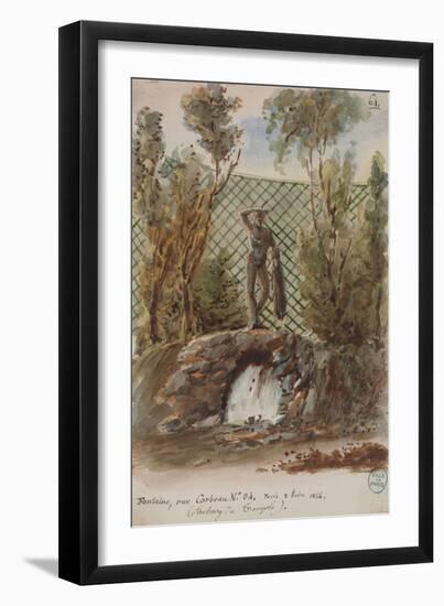 Parisian Fountains-Jean-Marie Amelin-Framed Giclee Print