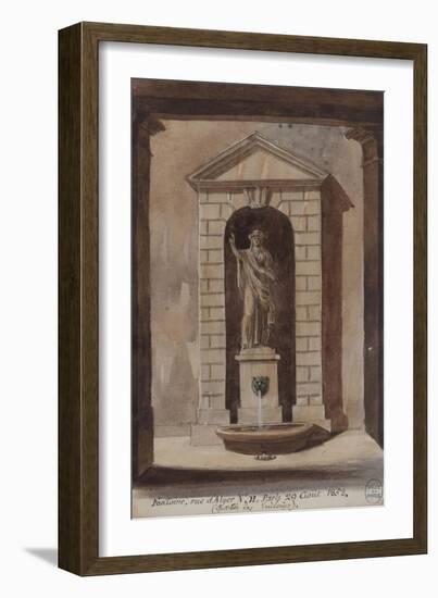 Parisian Fountains-Jean-Marie Amelin-Framed Giclee Print