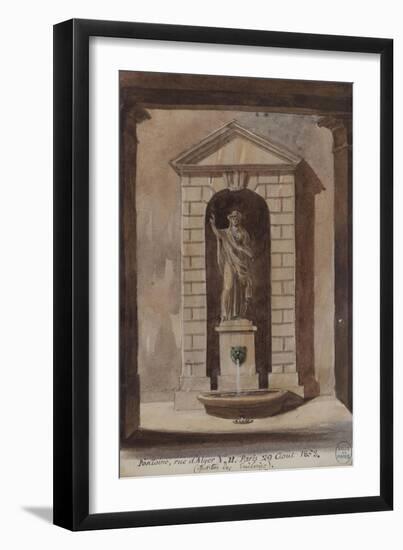 Parisian Fountains-Jean-Marie Amelin-Framed Giclee Print