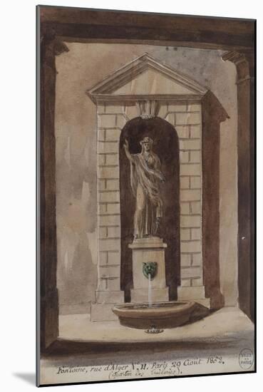 Parisian Fountains-Jean-Marie Amelin-Mounted Giclee Print