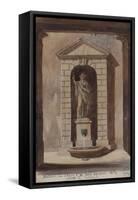 Parisian Fountains-Jean-Marie Amelin-Framed Stretched Canvas