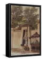 Parisian Fountains-Jean-Marie Amelin-Framed Stretched Canvas